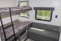 Two Bunk Beds and a Bench Seat